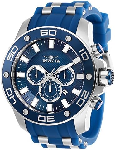 Invicta Men Pro Diver Quartz Watch, Blue, 26085