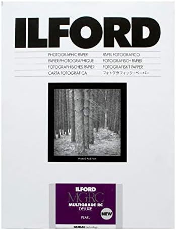 Ilford Multigrado V RC Deluxe Pearl Surface Black & White Papel Photo, 190GSM, 5x7, 100 folhas