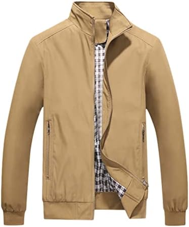 Business de moda masculina Soll Stand Collar Leisure Leis Large Zipper Jacket Fleece Coats Men