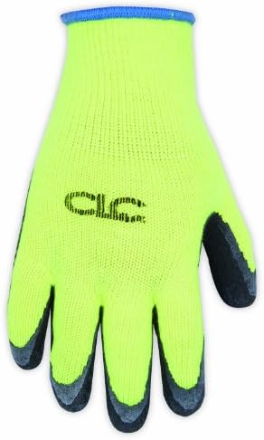 CLC Custom Leathercraft 2339L Hi-Viz Cold Weather Latex Dip Glove, grande