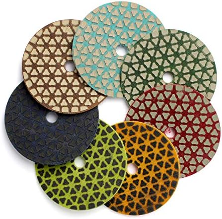 Discos de polimento de diamante seco flexíveis de Z-Lion 4 novos discos de lixamento premium para azulejos de mármore em