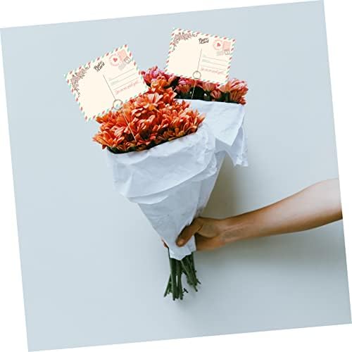 Besportble 50pcs Metal Note Decoração de casamento Decoração de bolo de photo Cards de moldura Flower Pick Clip Metal