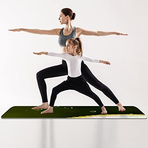 Yoga Mat, tapetes de ioga para treino doméstico, tapete de exercícios, tapetes de exercícios, pilates tapete, padrão de fruta de limão