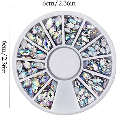 3D Glitter Glitter Crystal Smite unhas Strassões de unhas Manicure mista de vidro de vidro misto de vidro irregular Decorações