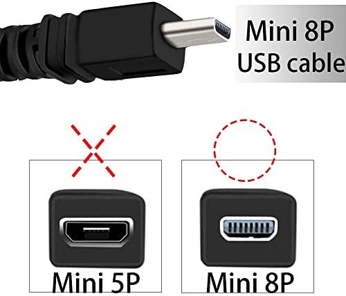 BLACELL USB Carregador de bateria Sync Cable Tord para câmera Sony Cybershot DSC-W800 W810 W830 W330 S/B/P/R