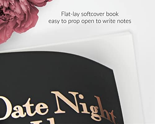 Mod LA Vie Date Night Ideas Reserve Livro de Convidados de Casamento Para Cartões de Noturnas. 6 x7,5 preto 45 páginas