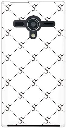 Second Skin S Monogram White X Black Design por ROTM/para Aquos Telefone XX 203SH/Softbank SSH203-PCCL-202-Y354
