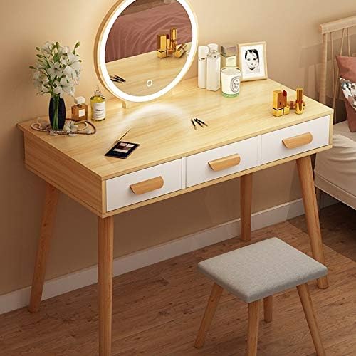 Mesa de penteado miaohy quarto pequeno mini mesa de cosméticos recebendo armário de gabinete cosmético simples mesa