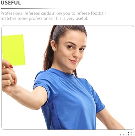 Cartões de pênalti de futebol ipetboom, 10pcs de árbitros de futebol cards de futebol amarelo e cartões esportivos de cartões