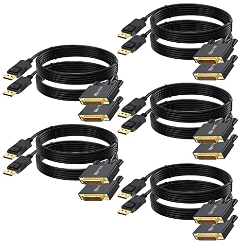 Ukyee DisplayPort para DVI Cable 10ft 10-Pack