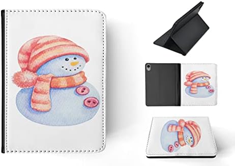 Aquarela Christmas Snowman 1 Flip tablet capa para Apple iPad mini