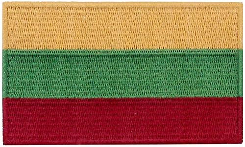 Embtao Lituânia Patch Bordado Bordado Moral Nacional Apliques Ferro Em Sew -per em emblema lituano