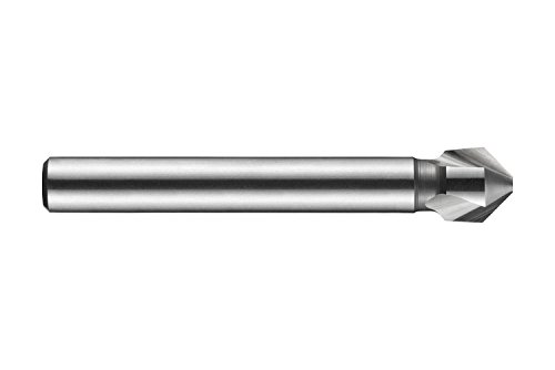 Dormer G136 Série de alta velocidade de aço de aço único e acabamento não revestido, 3 flautas, 90 graus, haste redonda, haste 10
