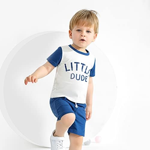 Synpos Toddler define roupas para meninos letra de letra de letra de letra de manga curta Camiseta