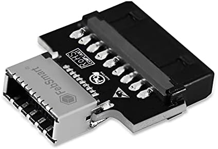 FEBSMART 19PIN USB 3.0 Cabeçalho para USB 3.1/3.2 Gen 2 Tipo E Tecla A Adaptador de portas-5Gbps Máx