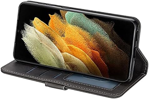 Caso de proteção para Samsung Galaxy S22 Sleeve protetora de proteção de couro PU, suporte de manga de protetor protetora