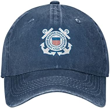 Liichees Mark do boné de beisebol da Guarda Costeira dos EUA para Mulher Mulher Vintage Cowboy Hat Casquette