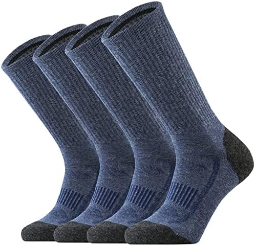 Sox Town Merino Wool Merino Lã para caminhada ao ar livre Desempenho de umidade de umidade Fit Fin Fin Allonom Cushion Socks