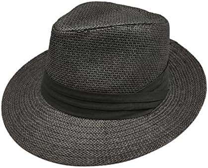 Chapéus de cowboy de palha de damin para mulheres unissex homens mulheres panamá largo chapéus de palha de palha aldult jazz chapéu