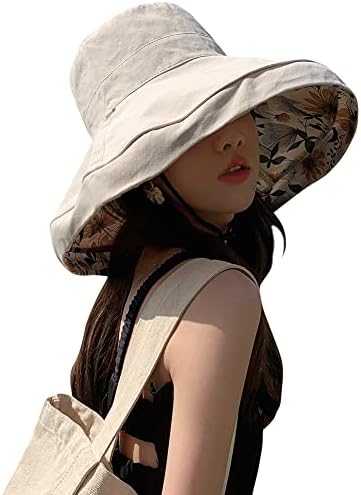 Chapéus de sol floral reversível Proteção UV UPF