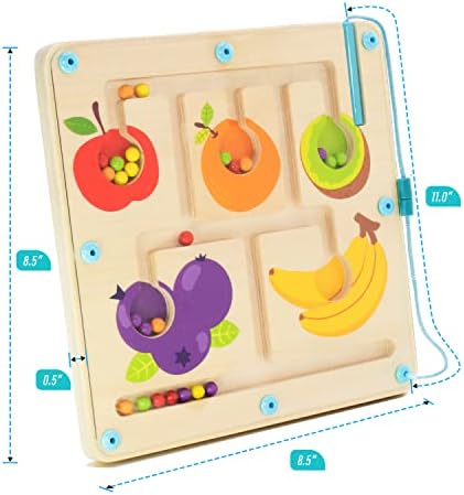 Pidoko Kids Montessori Toys para pacote de 3 anos - Classificação de cores Labir