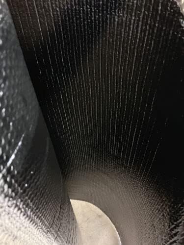 Rolo de isolamento de folha de bolha dupla preto / prata reflexiva Rolo 4x25 100sf R8