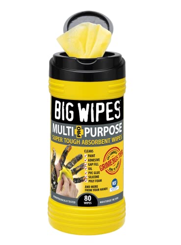 Big Wipes 60020048 Top preto lenços industriais de serviço pesado, 80 contagem