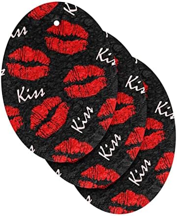 Alaza Lips vermelhos sexy beijo imprimir esponja de cozinha natural de esponja de cozinha para pratos para lavar o banheiro e a limpeza