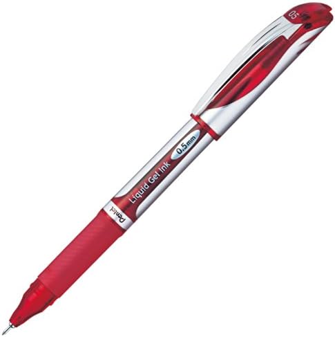 Pentel Bln55-B Energel Ink Ballpoin caneta, vermelho, 10 peças