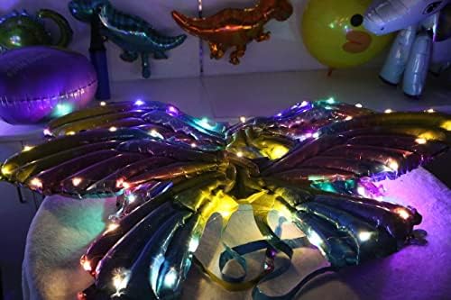 4 peças iluminando balões de borboleta balões de borboleta aniversário decorações de festa de borboleta para festas temáticas