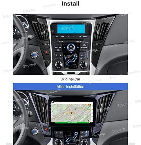9 '' 4+64 GB Android 10 no Rádio estéreo de carro Dash Fit para Hyundai Sonata I40 I45 2011 12 13 14 15 15 GPS Unidade de navegação CarPlay Android Auto DSP 4G WiFi Bluetooth