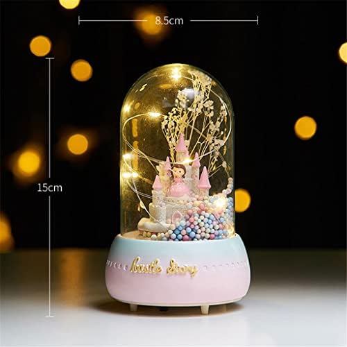 Gkmjki Ball Crystal LED Box Box Girl Annor Anivery Decoration Decoração Criança Princesa Garota Dançando Caixa de Música