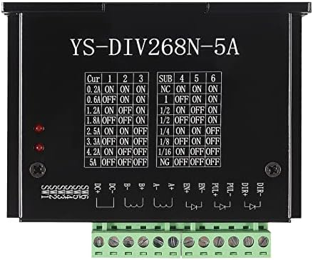 TB6600 5A Driver do motor de passo DC12-48V Controlador CNC NEMA 23 NEMA17 Eixos de passo de passo de passo 1 fase de metal híbrido CNC Máquina de gravação CNC