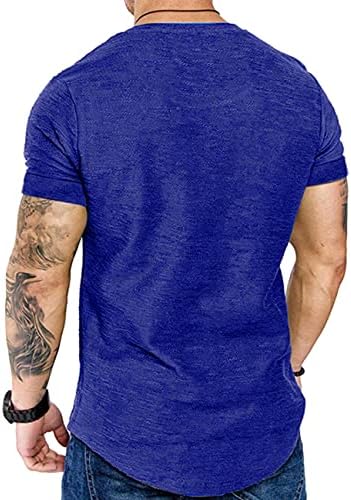 Moda Mens camiseta muscle gym treino de camisa atlética camiseta de algodão camiseta