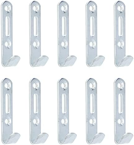 Hardware de moldura de hardware hngson hardware cabide de parede ganchos de 2 × 0,47 suportes para cabide de espelho 10pcs com parafusos