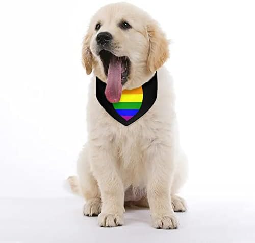Bandeira do orgulho gay LGBT Bandana Bandana Cute Triangle Lengé Bibs com Fivele Ajustável