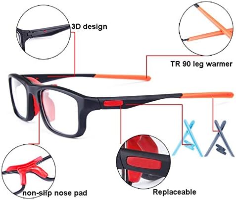 Yozoot Sports Sports, óculos de futebol de futebol de basquete para homens e mulheres, óculos protetores de proteção contra