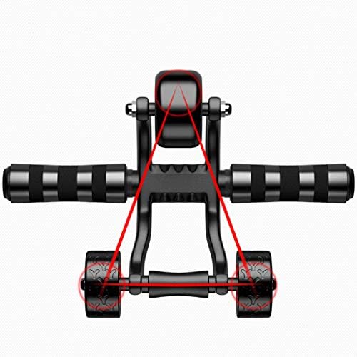 Rolamento de rolos Yasez ab para exercícios abdominais, rolo automático de 3 rodas dobráveis ​​para homens, roda de treinamento muscular abdominal
