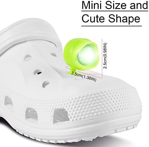 Luzes Cintua Croc, faróis de 2pcs CROC para sapatos Acessórios de charme luzes croc para crianças adultos para caminhada para cães,