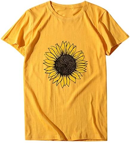NYYBW Camisetas de verão para mulheres, mulheres de grande tamanho Round Round pescoço de mangas curtas Tamas de blusa de camiseta