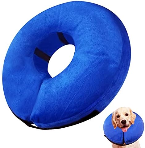 Colarinho de cone de cachorro inflável, colarinho de recuperação protetora de explosão, colarinho de donão de estimação,