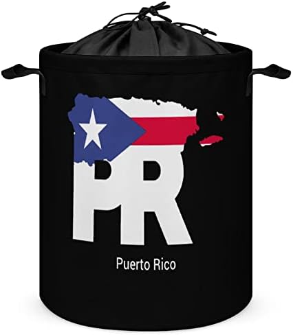Porto Rico Mapa Bandeira Grande Casação de Custos de Caminhamento de Caspa Água de Lavanderia Hortel