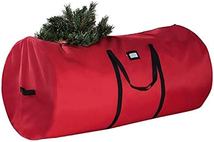 Bolsa de armazenamento de árvore de Natal - 600d Oxford Pano Dobável árvores de Natal Casos de mobília ao ar livre de