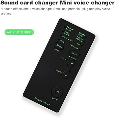 Amplificador de áudio Kuqiz Mini Cartão de som portátil Efeitos sonoros Card de dispositivos de dispositivo de voz para transmissão ao vivo