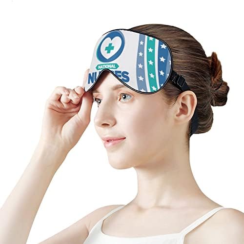 Feliz enfermeira apreciação Semana do dia 2023 máscara de sono tampa olho de olho strap sono de olhos vendados para ioga viajar