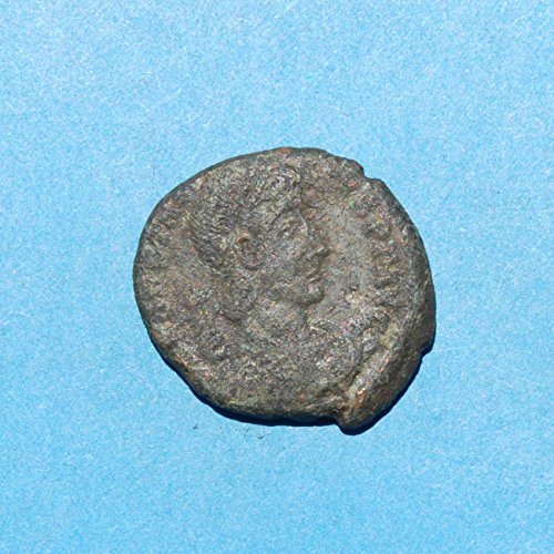It Roman Constantino II Imperador 337 a 340 dC, soldado romano Spearing Cavaleiro caído 21 Coin muito bom