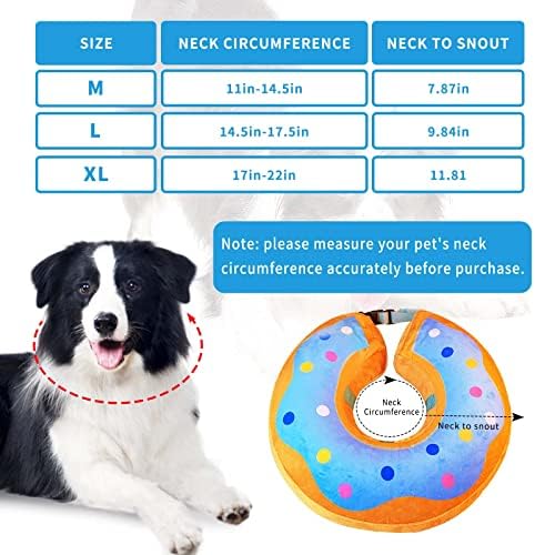 Cone de cachorro Cone macio para cães após a cirurgia, colarinho inflável de colarinho inflável Pet Gollar para impedir que