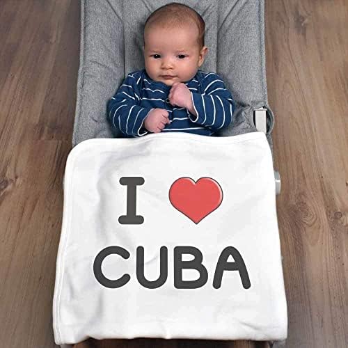 Azeeda 'I Love Cuba' Cotton Baby Blain / Shawl