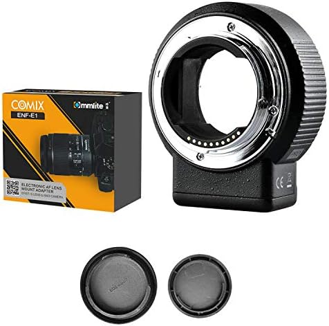 Lente Commlite Pro NF para adaptador de câmera de montagem eletrônica