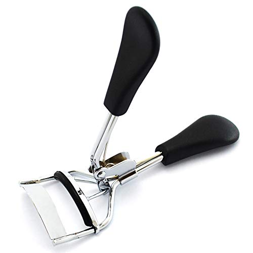 Mulheres Curler de cílios Curl-lashes de oscilares Curling Perfect Hold Handel Brip Silicone Pad Cosmetic Beauty Black & Silver